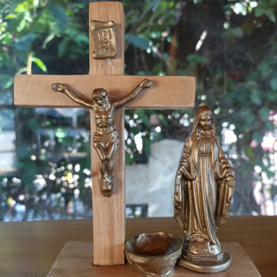 Wooden Three In One Crucifix