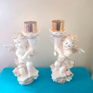 Angel candle holder