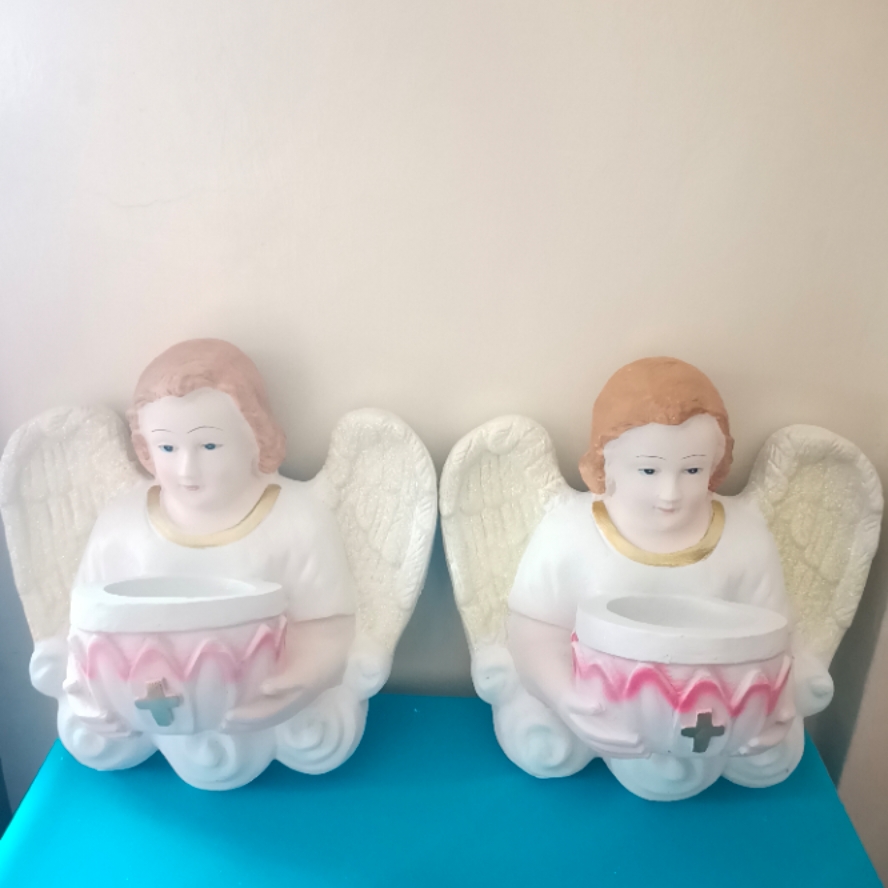 Angel Holy water pot glitters