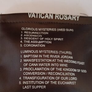 Vatican Rosary In Pocket